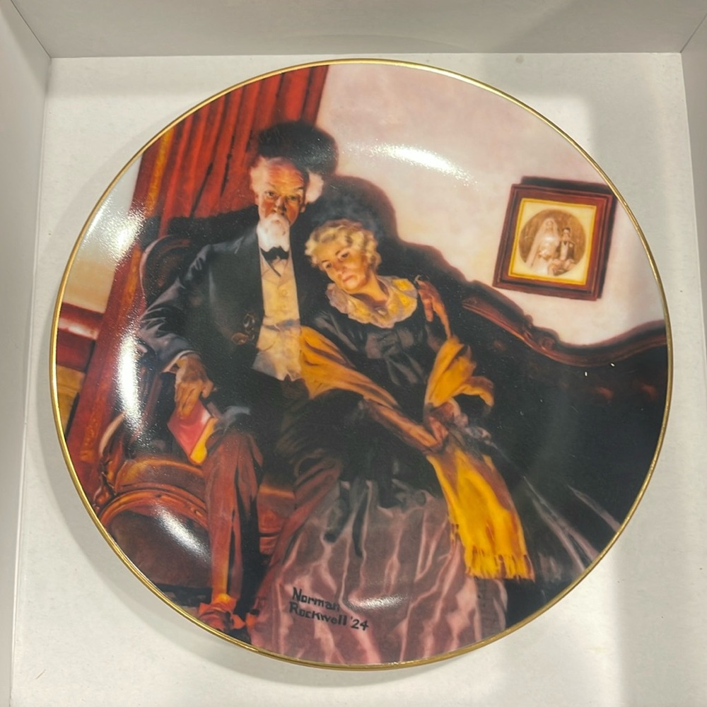 Norman Rockwell Collector Plate - End of Day